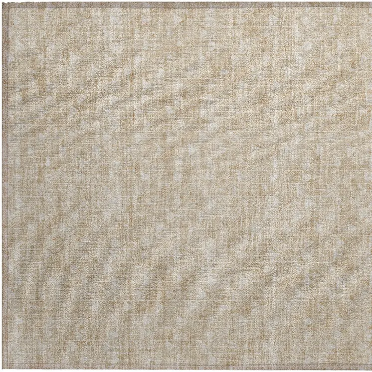 2' X 3' Tan Geometric Washable Non Skid Indoor Outdoor Area Rug