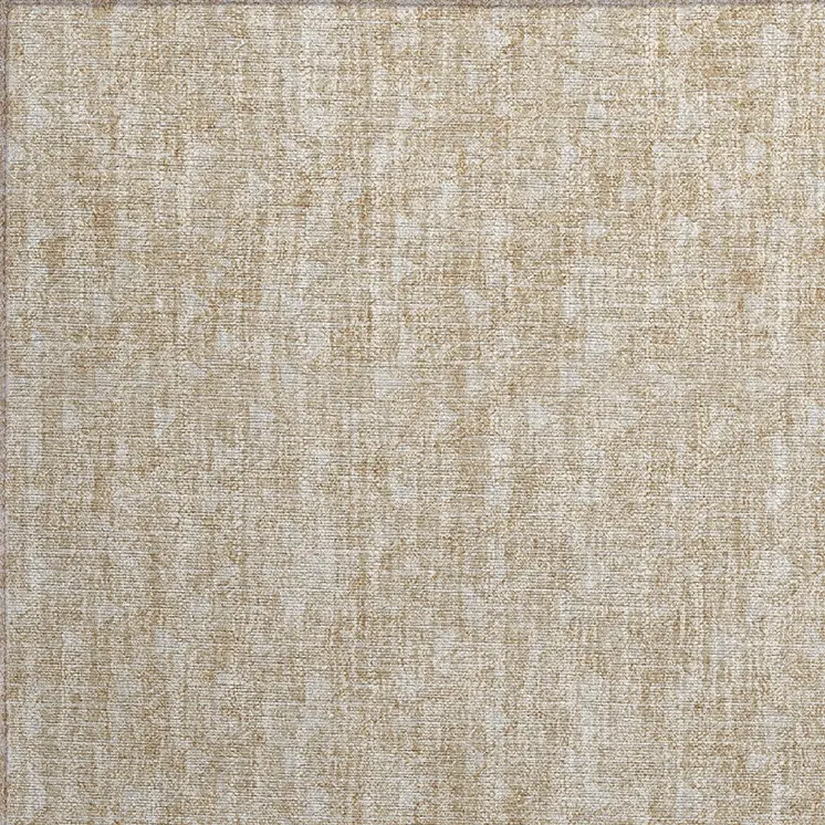 2' X 3' Tan Geometric Washable Non Skid Indoor Outdoor Area Rug