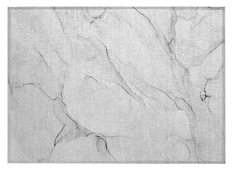 2' X 3' Gray Abstract Washable Non Skid Indoor Outdoor Area Rug