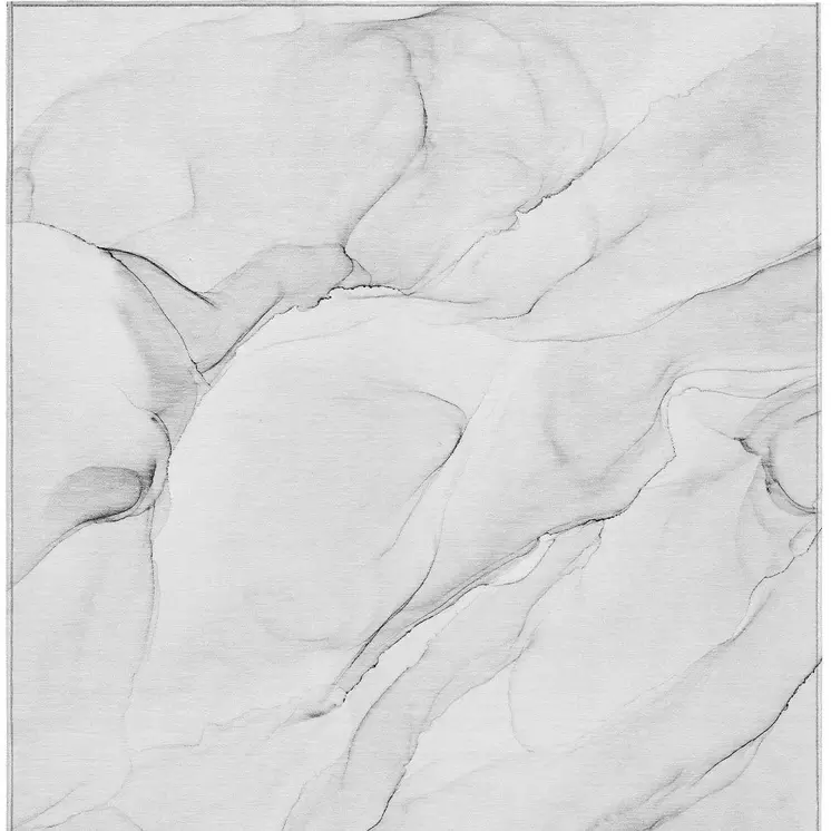 3' X 5' Gray Abstract Washable Non Skid Indoor Outdoor Area Rug