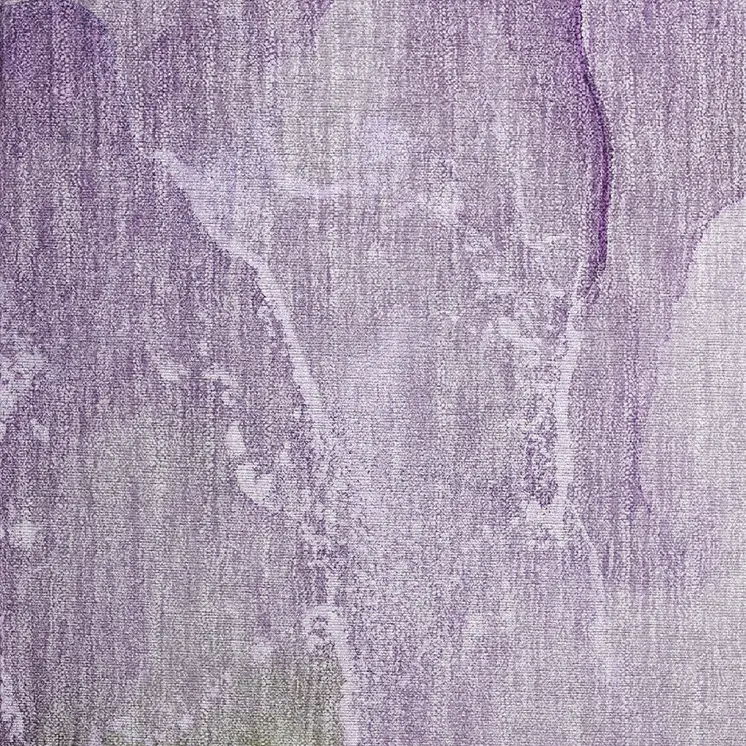 2' X 3' Purple Abstract Washable Non Skid Indoor Outdoor Area Rug