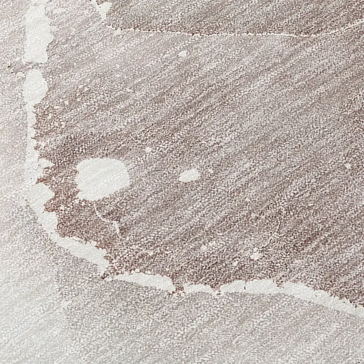 10' X 14' Taupe Abstract Washable Indoor Outdoor Area Rug
