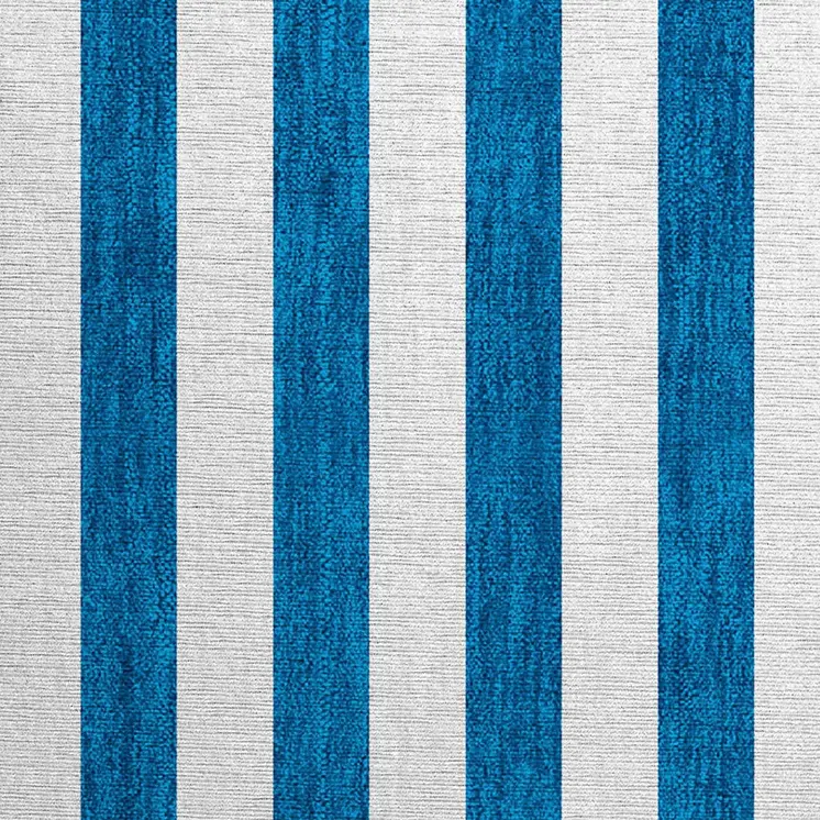 2' X 3' Navy Blue Striped Washable Non Skid Indoor Outdoor Area Rug