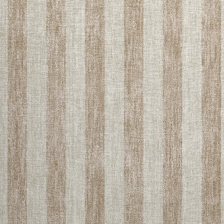 2' X 3' Beige Striped Washable Non Skid Indoor Outdoor Area Rug