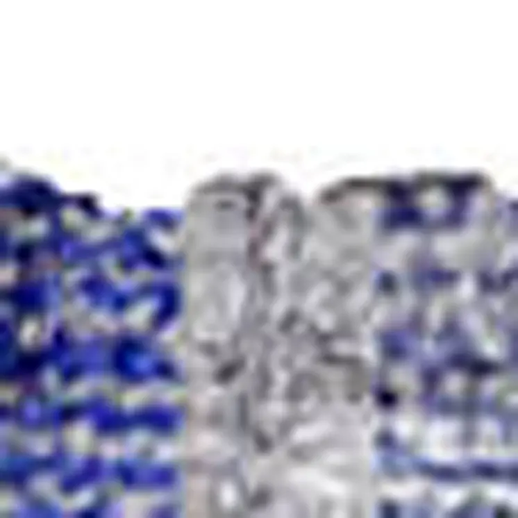 2' X 3' Blue Striped Washable Non Skid Indoor Outdoor Area Rug