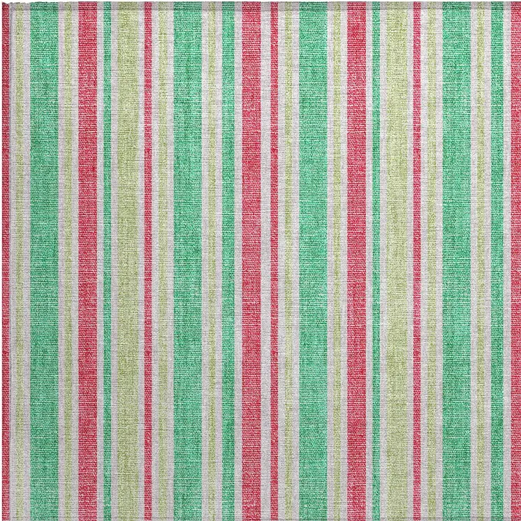 2' X 3' Green Striped Washable Non Skid Indoor Outdoor Area Rug