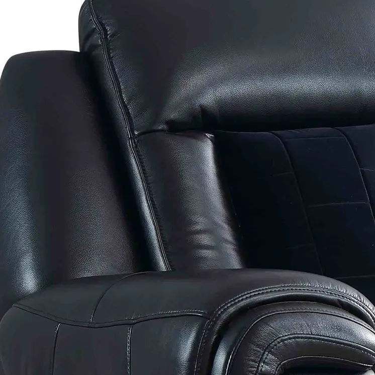 79" Black Power Reclining Loveseat With Storage