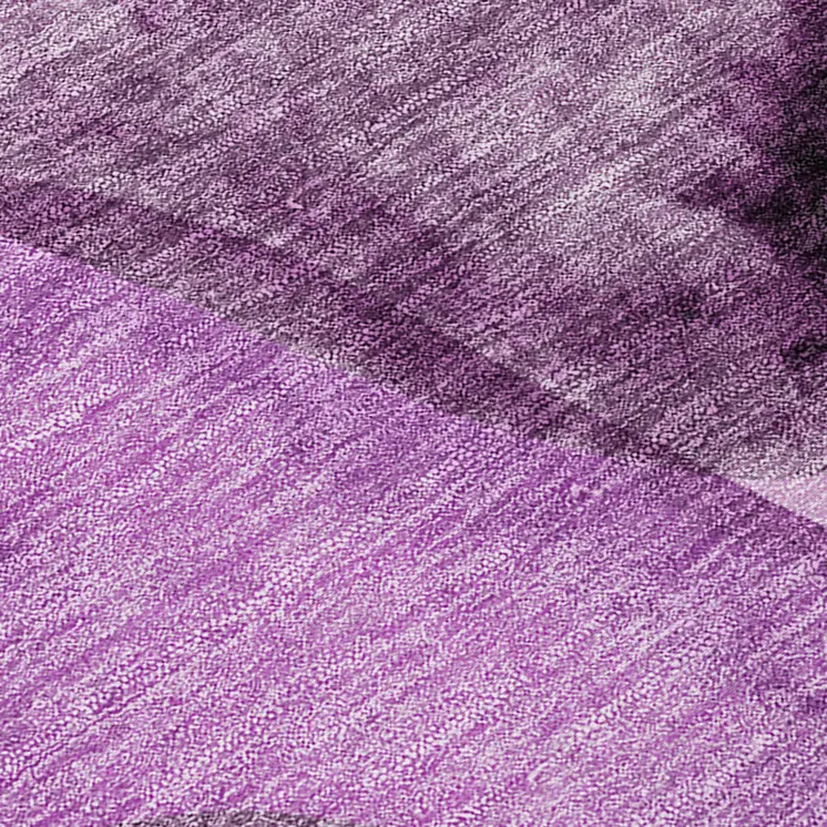 8' X 8' Purple Round Abstract Washable Non Skid Indoor Outdoor Area Rug