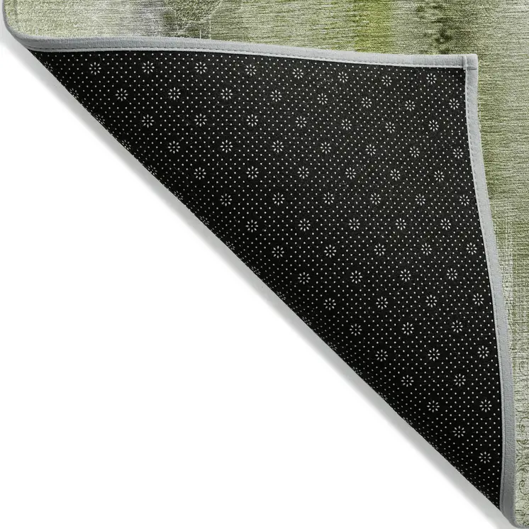 8' X 10' Sage Washable Non Skid Indoor Outdoor Area Rug