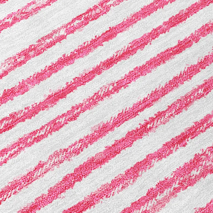 2' X 3' Blush Abstract Washable Non Skid Indoor Outdoor Area Rug