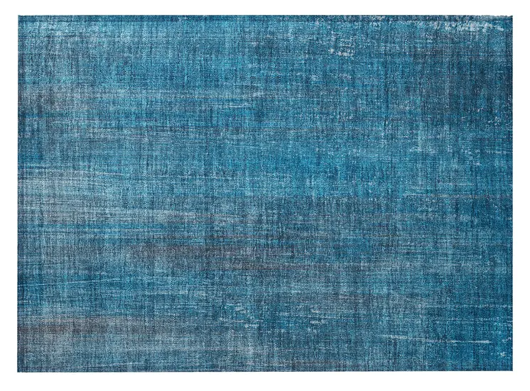 2' X 3' Blue Striped Washable Non Skid Indoor Outdoor Area Rug