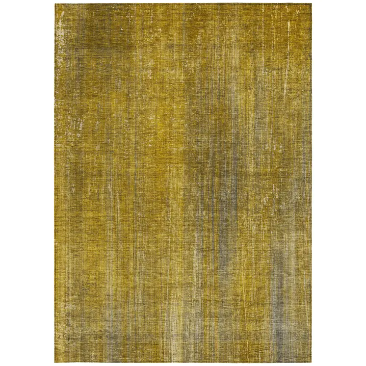 3' X 5' Chocolate Striped Washable Non Skid Indoor Outdoor Area Rug
