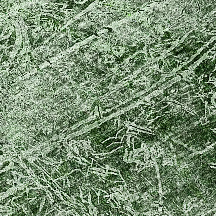 8' Runner Emerald Abstract Washable Non Skid Indoor Outdoor Runner Rug