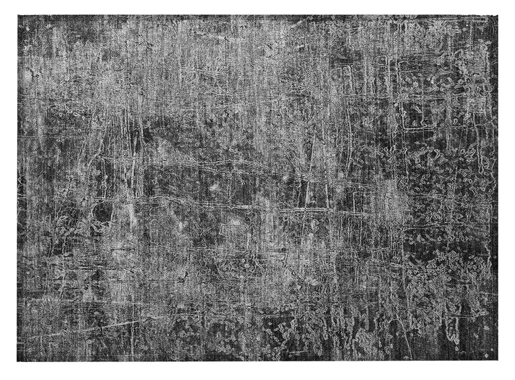 2' X 3' Gray Abstract Washable Non Skid Indoor Outdoor Area Rug
