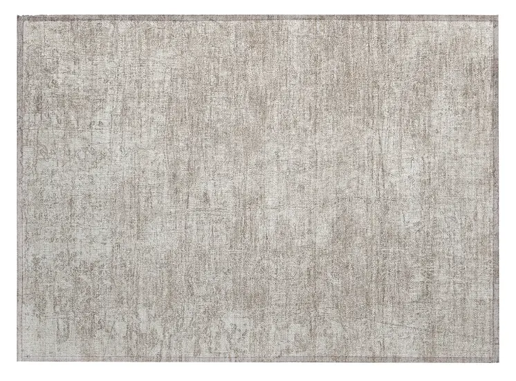2' X 3' Ivory Abstract Washable Non Skid Indoor Outdoor Area Rug