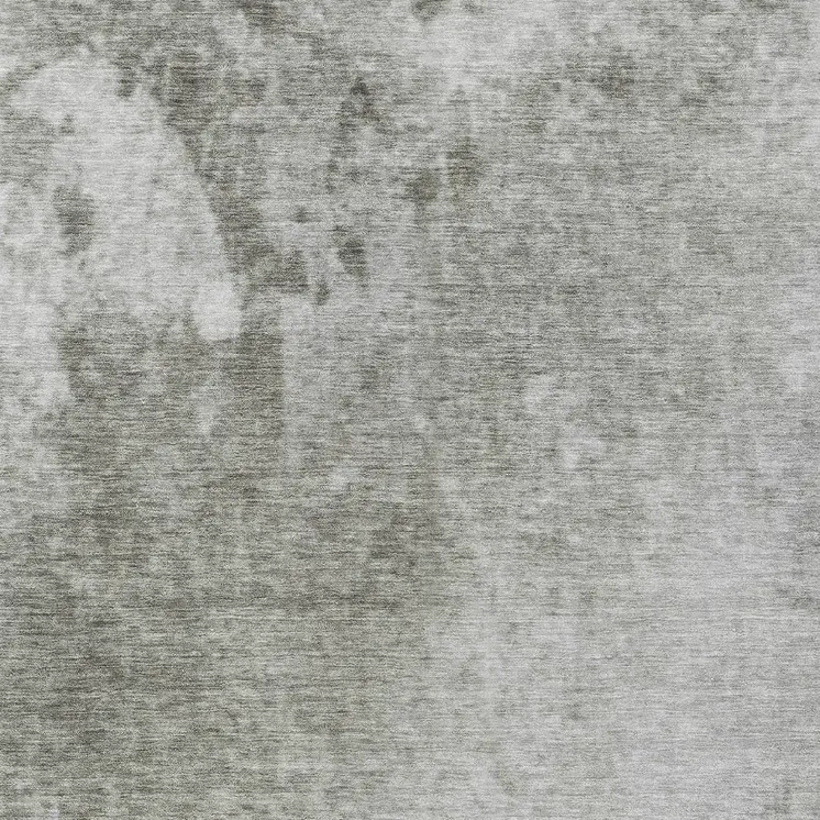 5' X 8' Gray and Off White Abstract Washable Non Skid Indoor Outdoor Area Rug