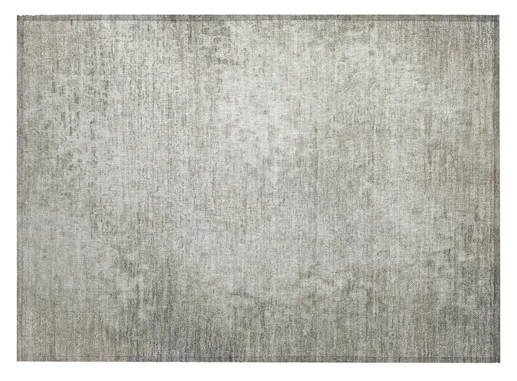 2' X 3' Beige Washable Non Skid Indoor Outdoor Area Rug