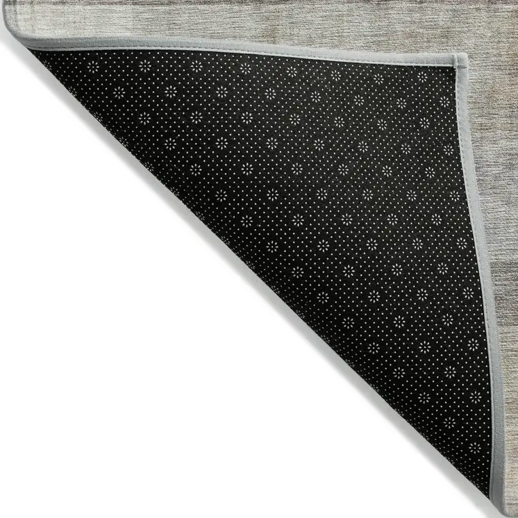 3' X 5' Brown Ombre Washable Non Skid Indoor Outdoor Area Rug
