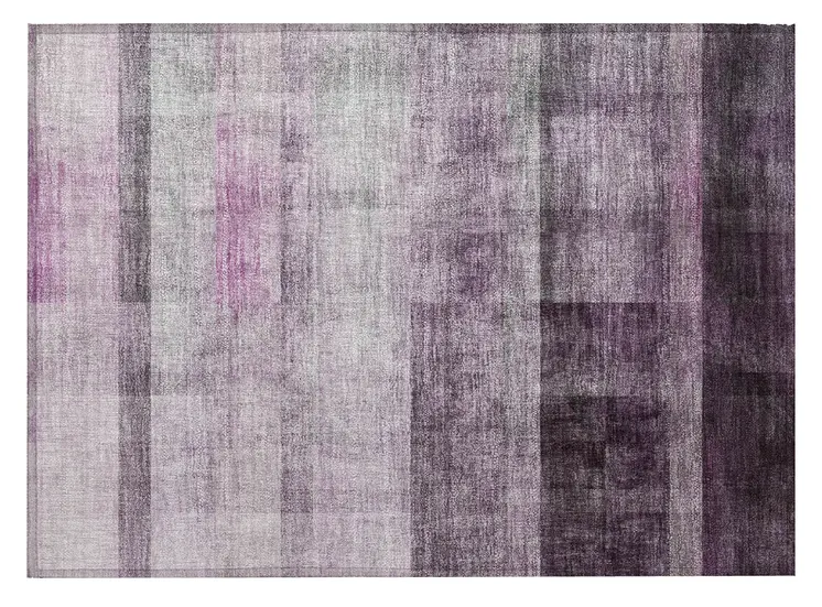 2' X 3' Purple Ombre Washable Non Skid Indoor Outdoor Area Rug