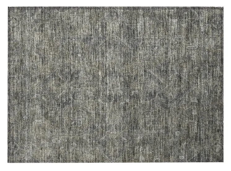 2' X 3' Brown and Black Oriental Washable Non Skid Indoor Outdoor Area Rug