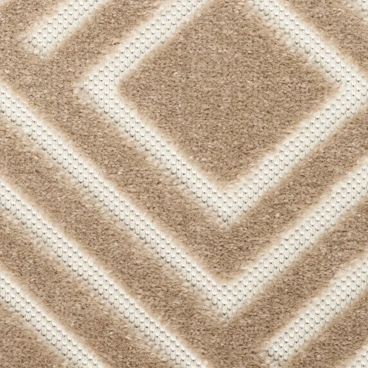 6' Gray Geometric Runner Rug