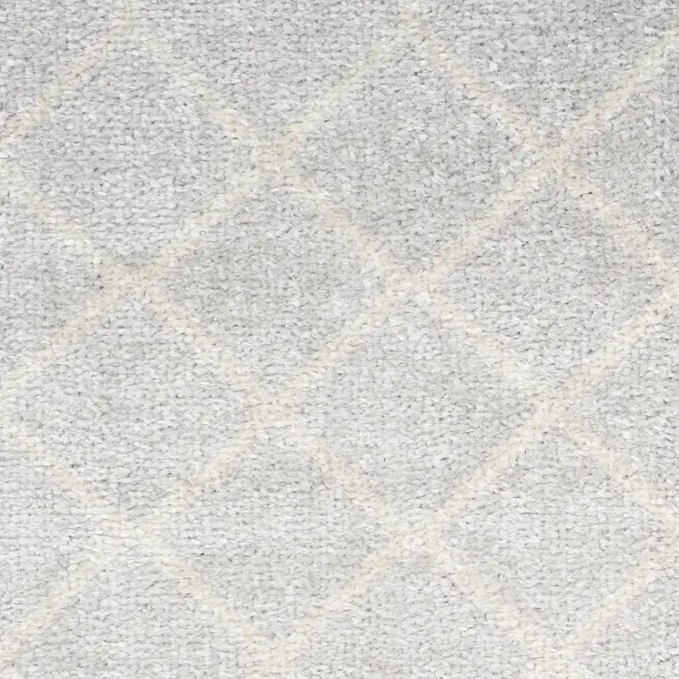6' Gray Geometric Runner Rug