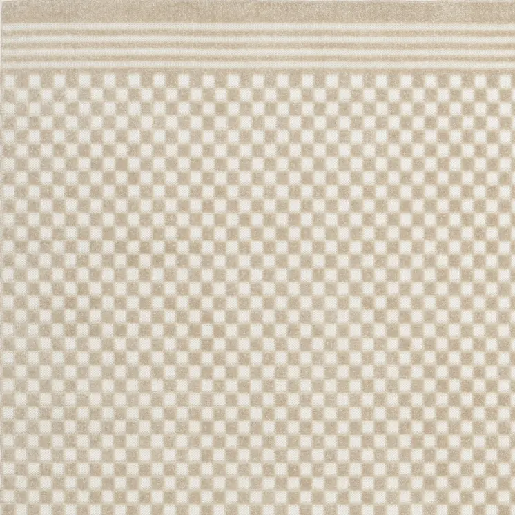 5' X 7' Beige Geometric Area Rug