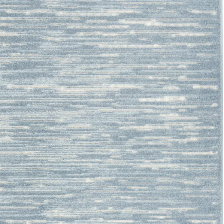 5' X 7' Blue Geometric Area Rug