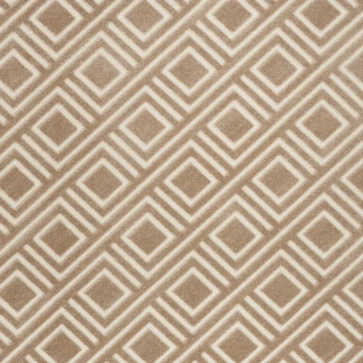5' X 7' Brown Geometric Area Rug