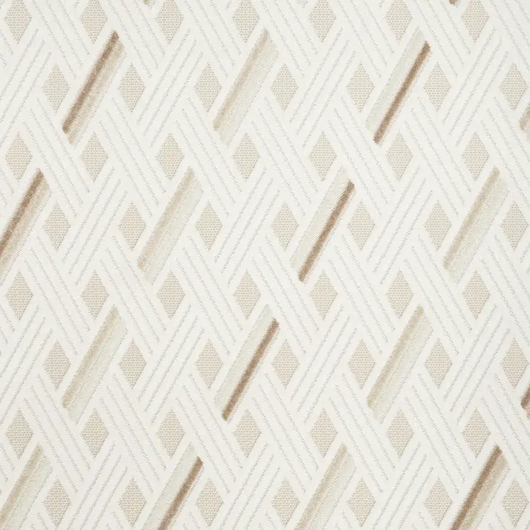 5' X 7' Brown Geometric Area Rug