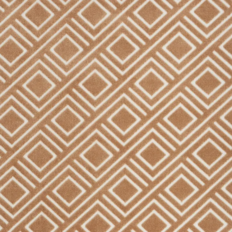 5' X 7' Brown Geometric Area Rug