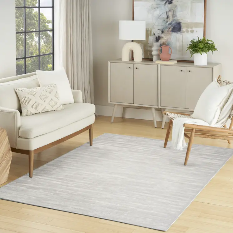 5' X 7' Gray Geometric Area Rug