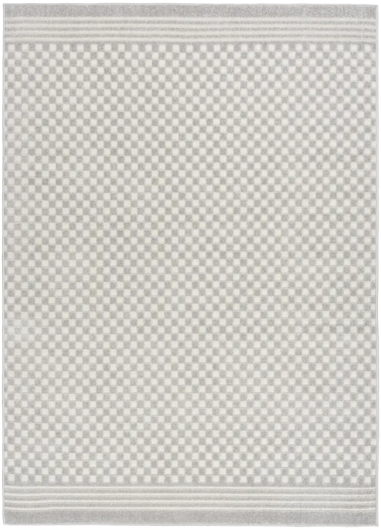 5' X 7' Gray Geometric Area Rug