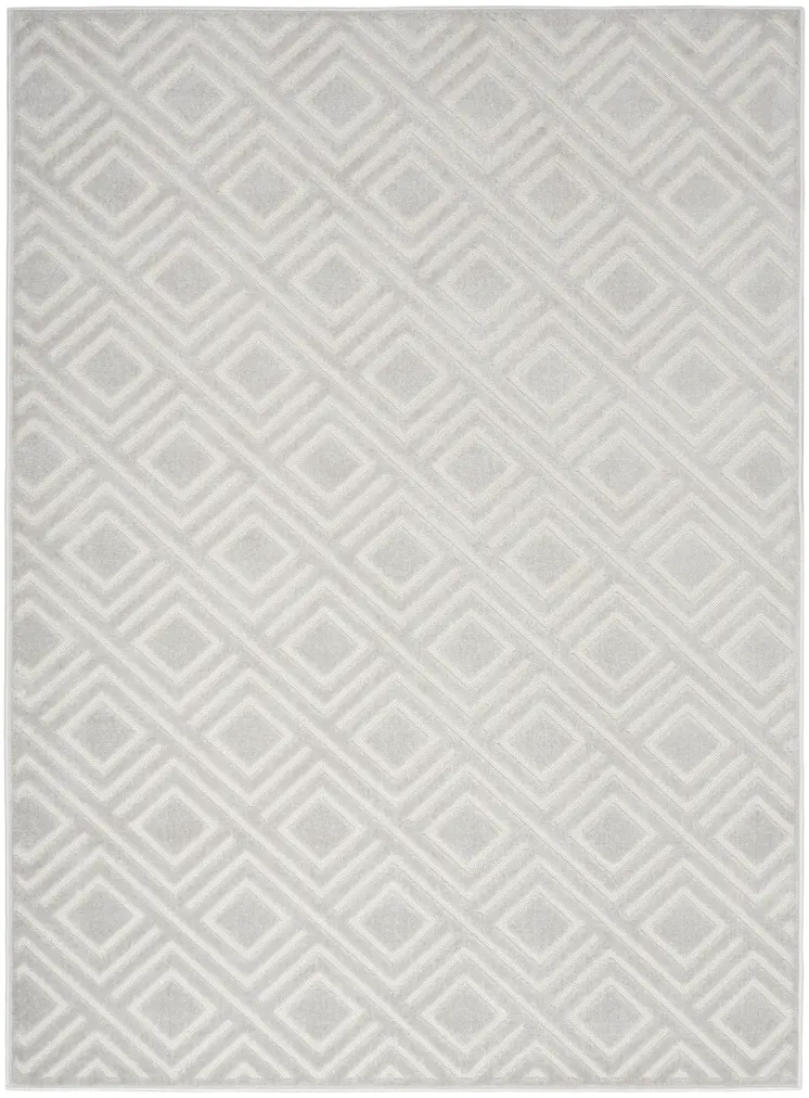 5' X 7' Gray Geometric Area Rug