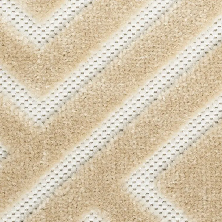 5' X 7' Tan Geometric Area Rug
