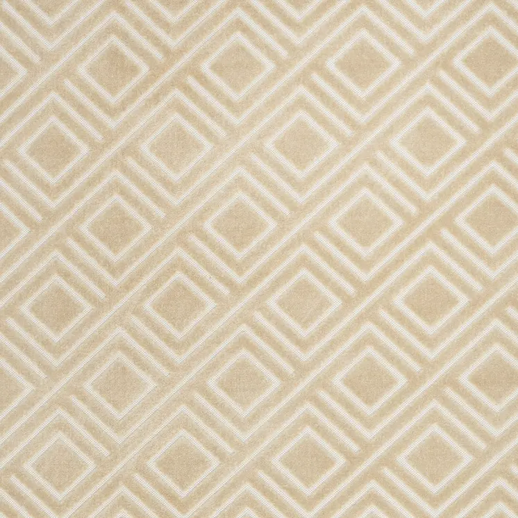 5' X 7' Tan Geometric Area Rug