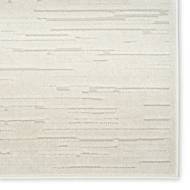 7' X 9' Beige Geometric Area Rug