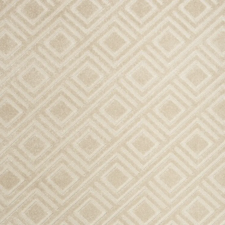 7' X 9' Beige Geometric Area Rug