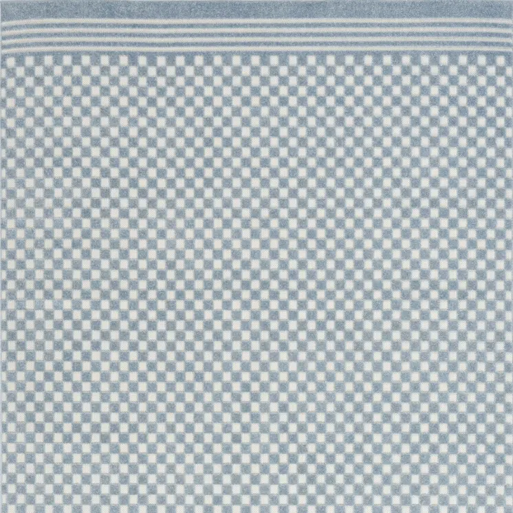 7' X 9' Blue Geometric Area Rug