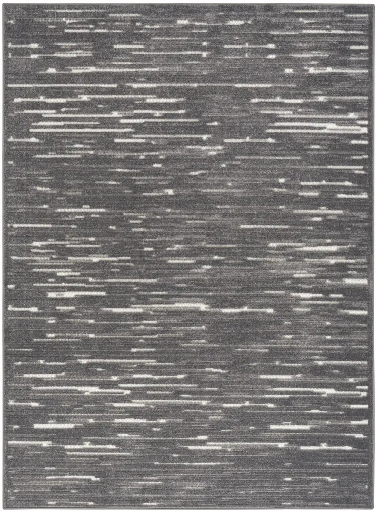 7' X 9' Gray Geometric Area Rug
