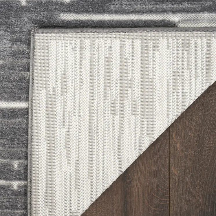 7' X 9' Gray Geometric Area Rug