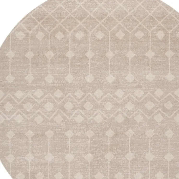 7' X 9' Gray Geometric Area Rug