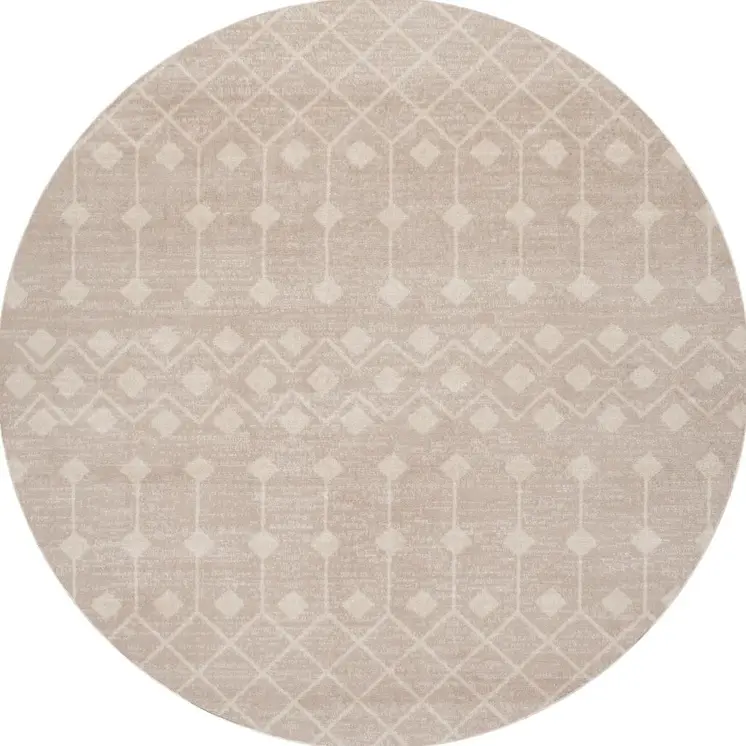 7' X 9' Gray Geometric Area Rug
