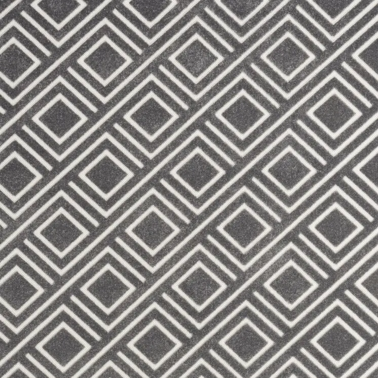7' X 9' Gray Geometric Area Rug