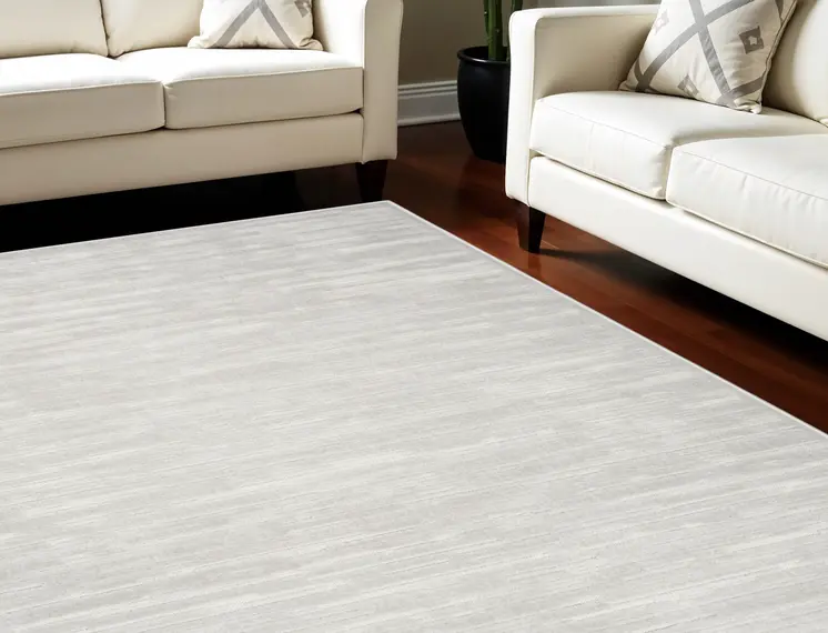 7' X 9' Gray Geometric Area Rug