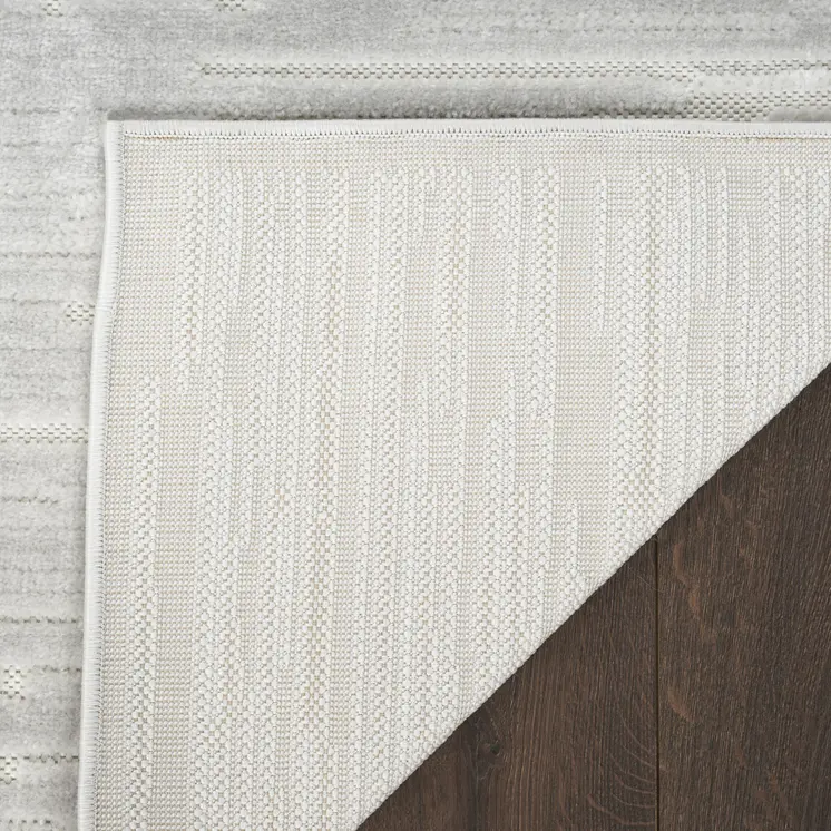 7' X 9' Gray Geometric Area Rug