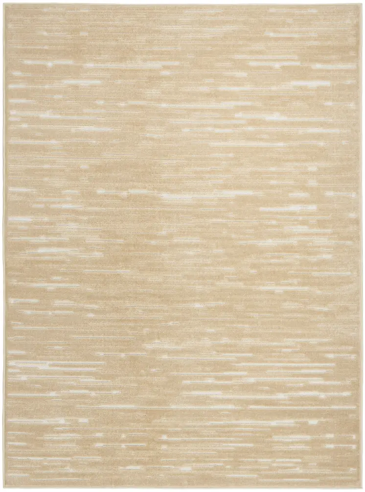 7' X 9' Tan Geometric Area Rug