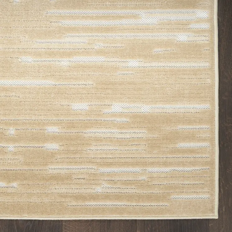 7' X 9' Tan Geometric Area Rug