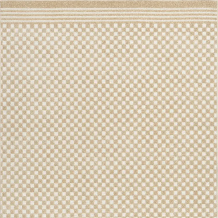 7' X 9' Tan Geometric Area Rug
