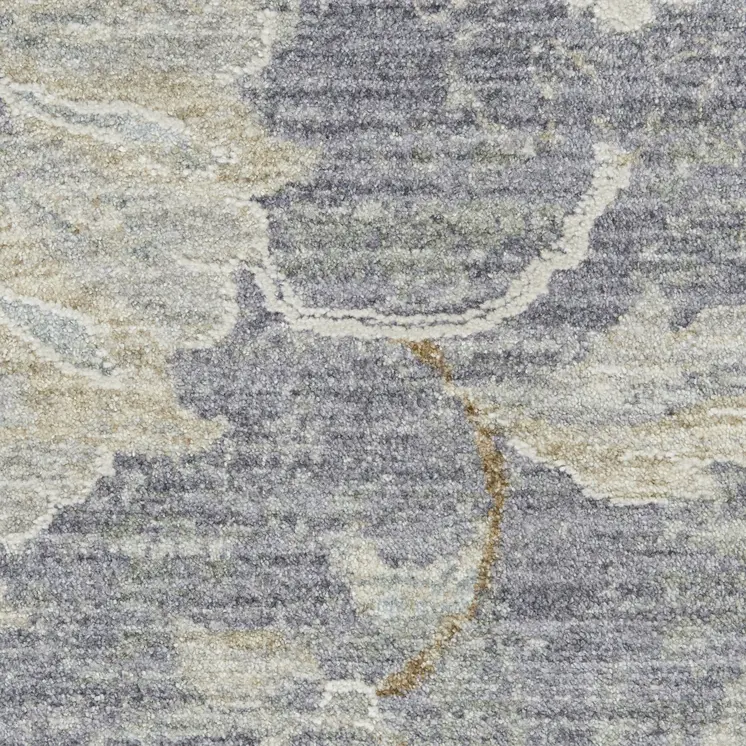 10' Gray Geometric Runner Rug